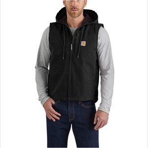 Men’s Relaxed Fit Black Carhartt Hooded Vest